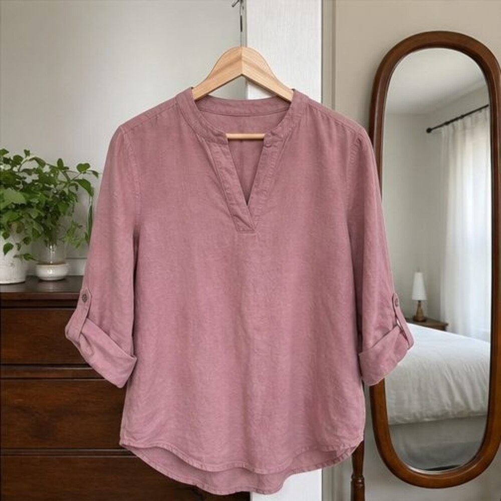 Rust Peplum Top